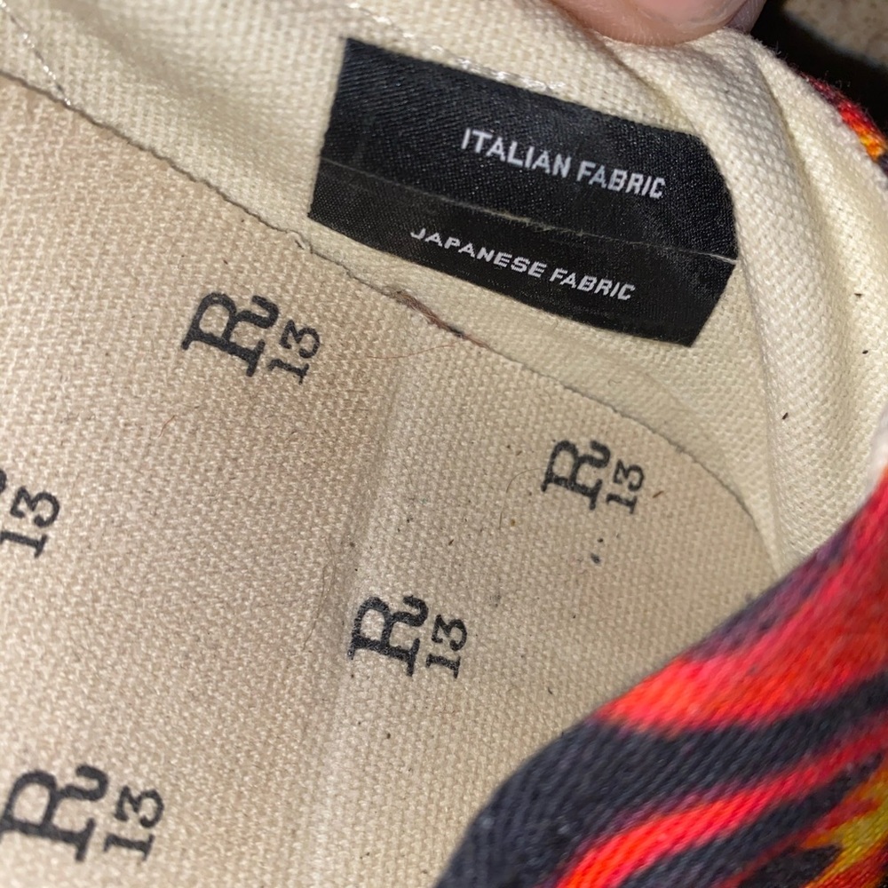 R13 Leopard & Flame Slip-On Sneakers — Distressed Luxe Streetwear Icon - Picture 2 of 10